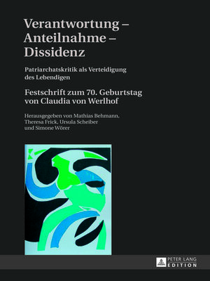 cover image of Verantwortung – Anteilnahme – Dissidenz